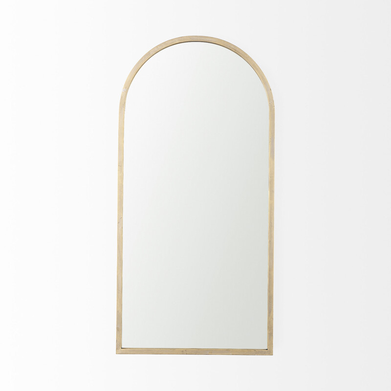 Beveled Distressed Arch Accent Mirror