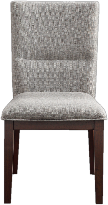 Upholstered Side Chair in Greige Linen (Set of 4)