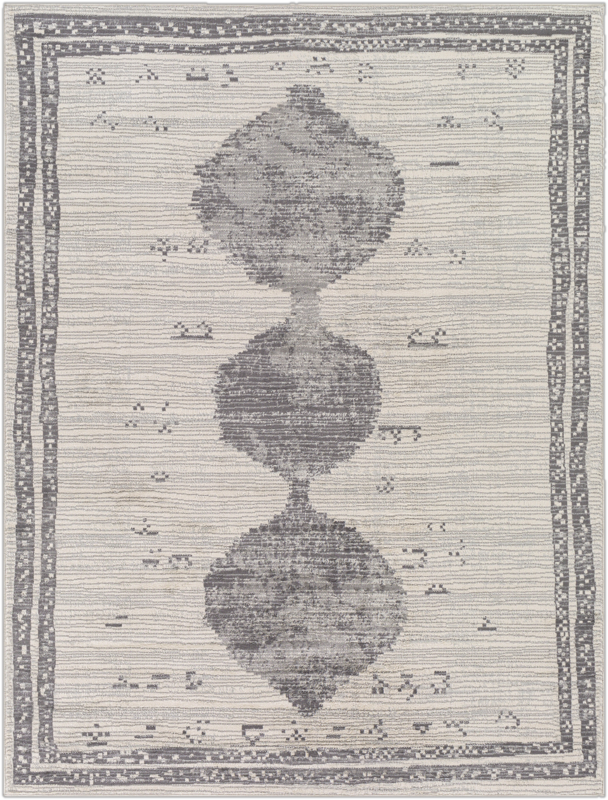 6&#39;7&quot; x 9&#39; Global-inspired Performance Gray Rug