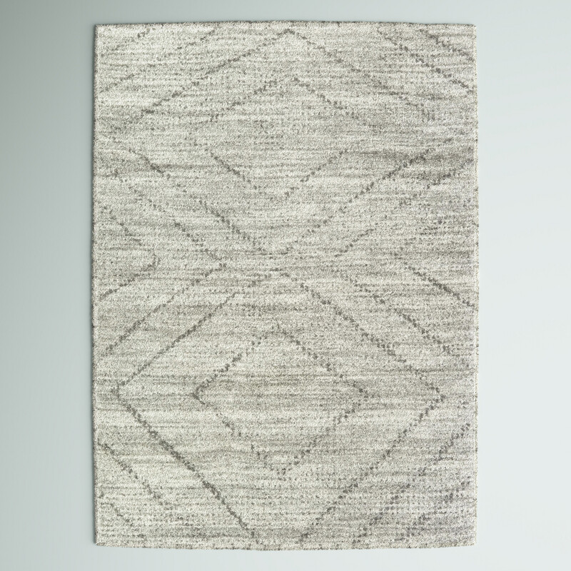 6&#39;7&quot; x 9&#39; Plush Performance Gray Rug