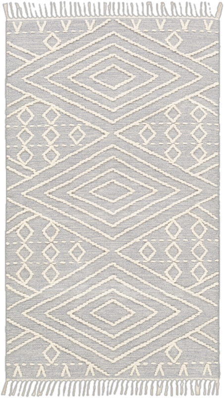 8&#39; x 10&#39; Hand Loomed Gray/Cream Rug
