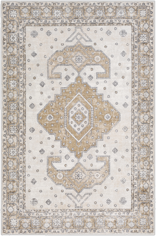 7&#39;10&quot;x10&#39; Alamo Floral Area Rug in Ivory