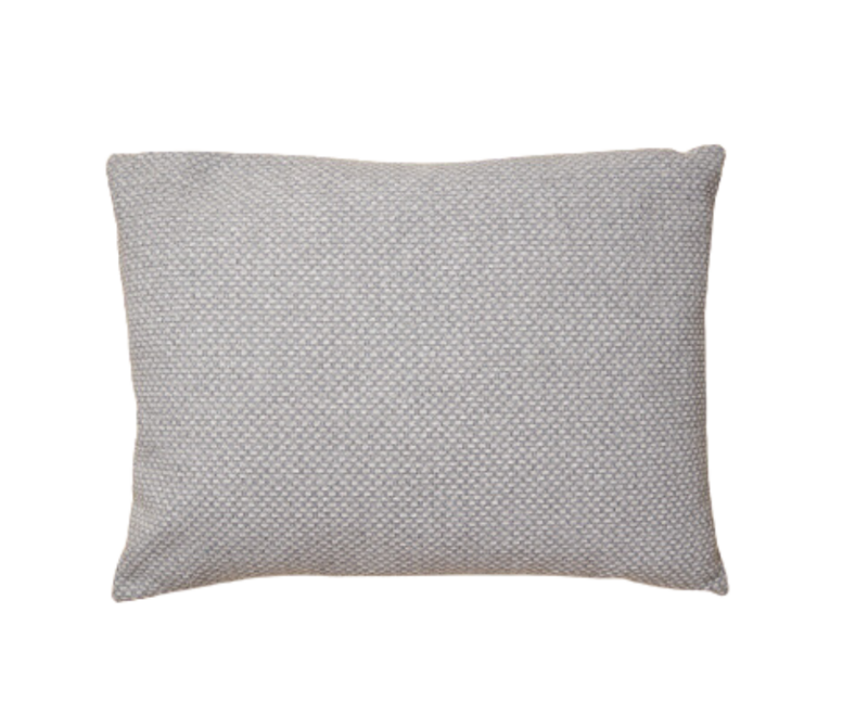 18x24 Basketweave Woven Front Pillow in Steel