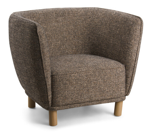 SAGEBROOK HOME High Back Accent Chair in Peppercorn