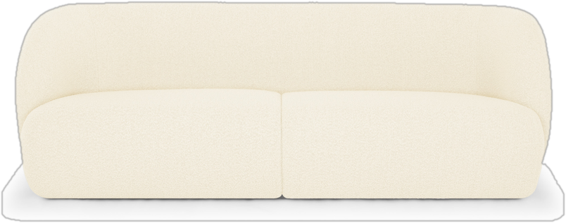 85&#39;&#39; Boucle Upholstered Sofa in Ivory