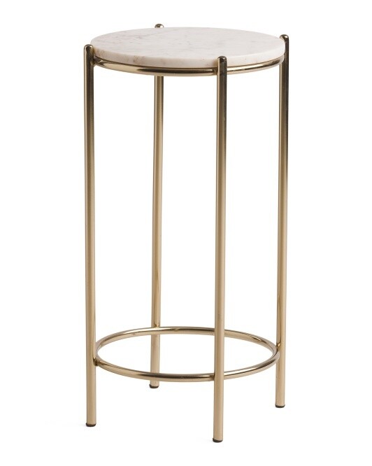 Marble Top Accent Table