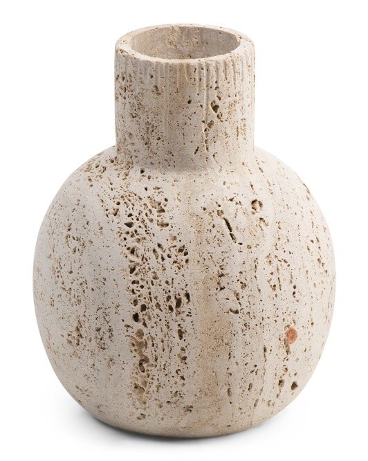 IBH 7x9 Travertine Vase
