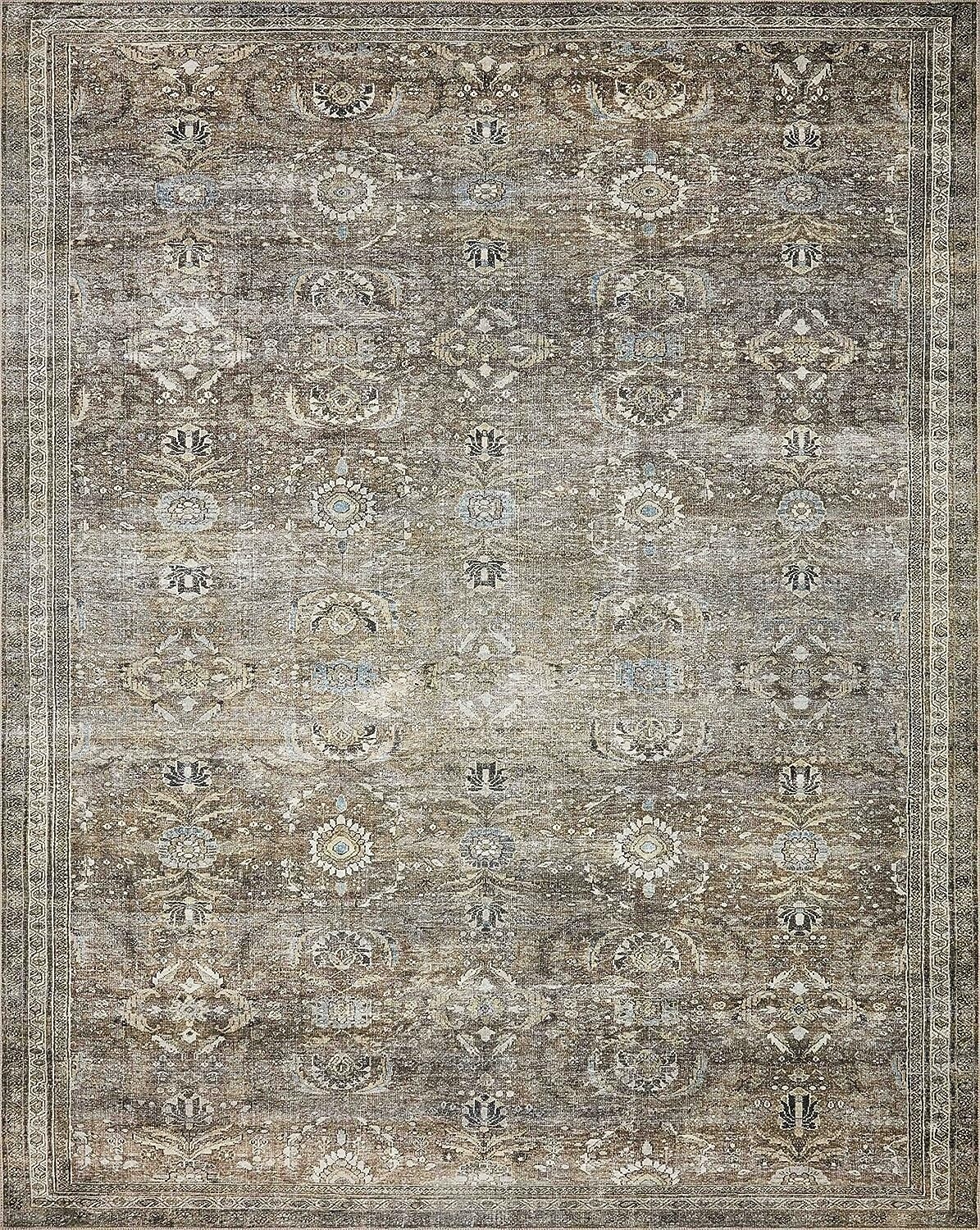 7&#39;-6&quot; x 9&#39;-6&quot; Antique/Moss Vintage Inspired Area Rug