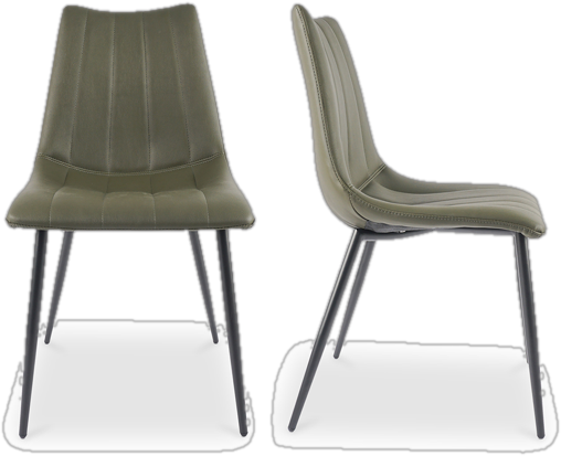 Alibi Dining Chair in Green (Set of 2)