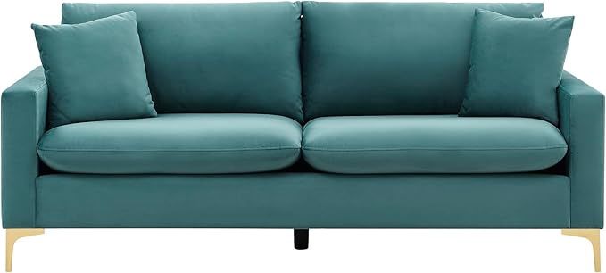 81.9&quot; Roxie Sofa in Teal Green