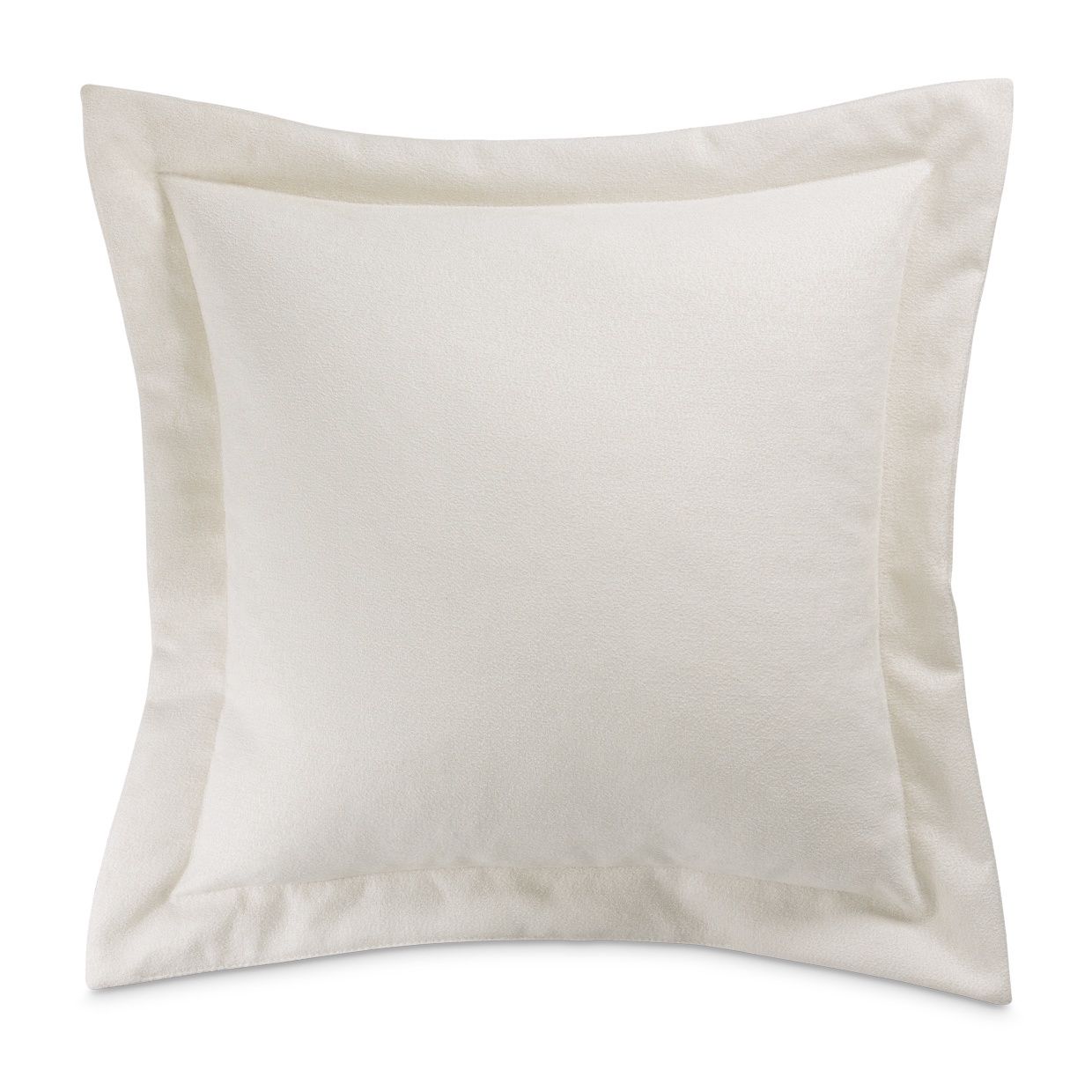 Orleans 20in Square Flange Feather Pillow in Ivory