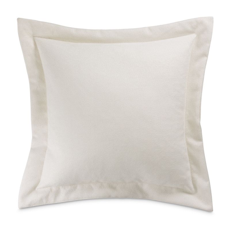 Orleans 20in Square Flange Feather Pillow in Ivory