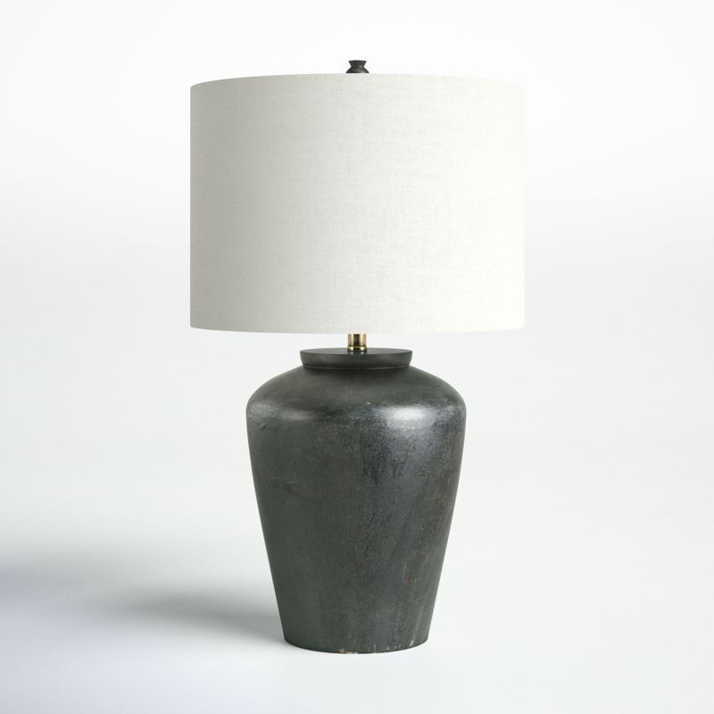 31&quot; Concrete Table Lamp in Aged Brown