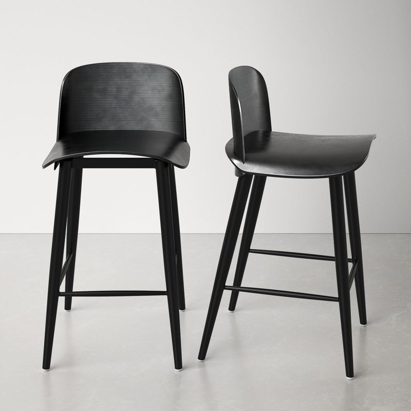25.5&quot; Modern Counter Stool in Black