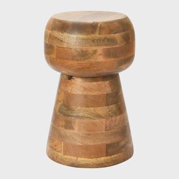 Natural  Solid Mango Accent Table