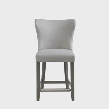 Madison Park 25.5&quot; Upholstered Counter Stool in Beige