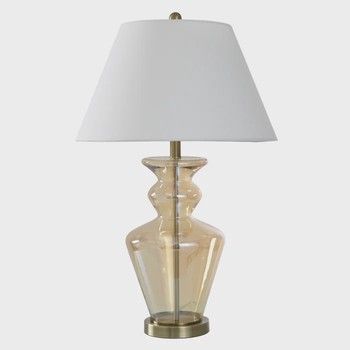 Transitional Table Lamp in Opulance Glass