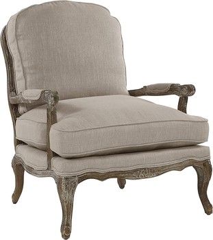 Parlier French Style Accent Chair in Natural with Cane Back