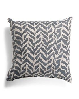 22x22 Burke Feather Throw Pillow in Navy/White
