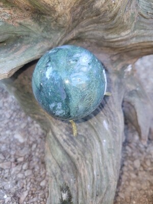 Moss Agate sphere