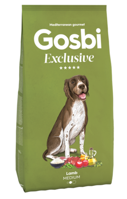 Gosbi | Exclusive Lamb Medium 12kg Saco de ração Gosbi Exclusive Lamb Medium 12kg para cães adultos