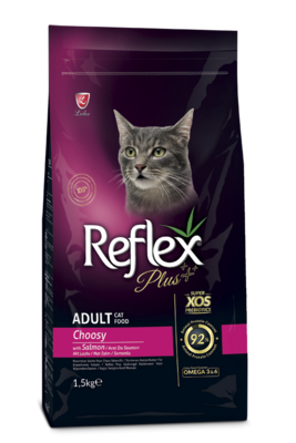 Reflex | Reflex Plus Gato Adulto Exigente Salmão 1.5kg Reflex | Reflex Plus Gato Adulto Exigente Salmão 1.5kg