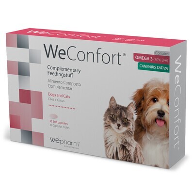 WePharm | Weconfort 30 WeConfort 30 Comprimidos – Suporte para dor e inflamação em cães e gatos