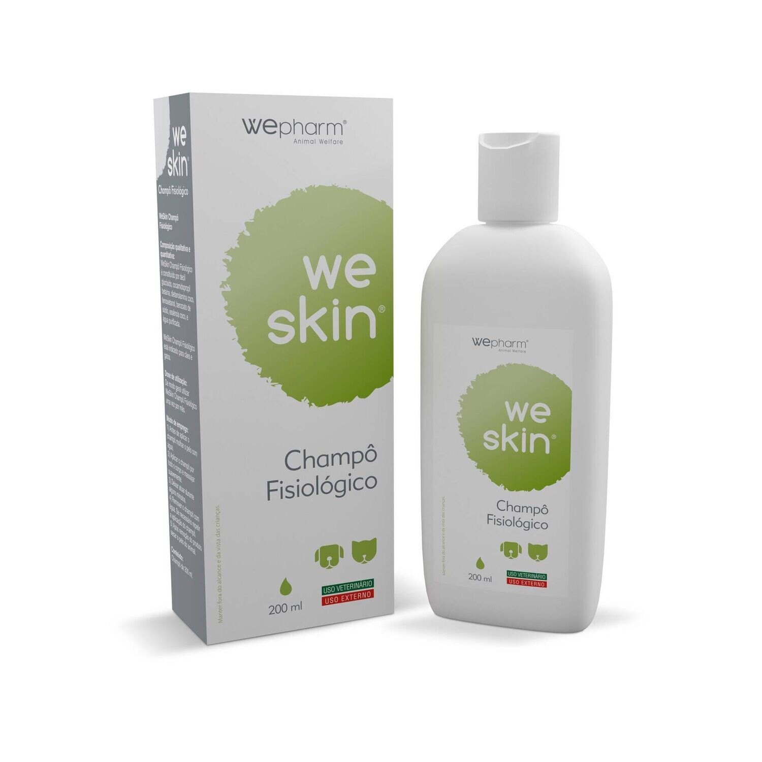Wepharm | Weskin Champô Fisiológico para cão e gato Wepharm | Weskin Champô Fisiológico para cão e gato