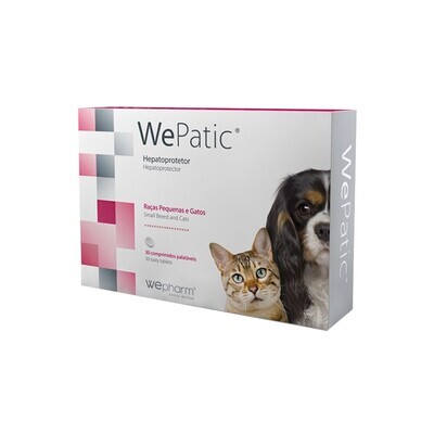 WePharm | WePatic Protetor Hepático p/ Raças Pequenas e Gatos 30 WePharm | WePatic Protetor Hepático p/ Raças Pequenas e Gatos 30