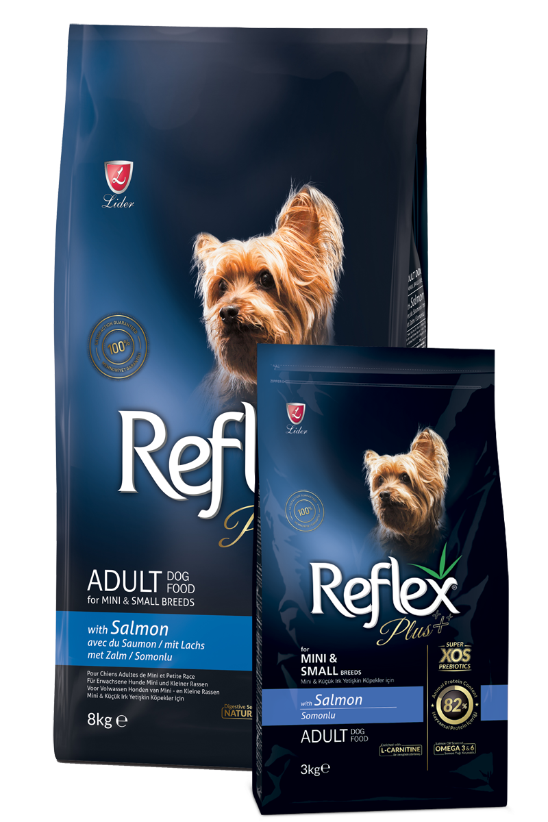 Reflex | Reflex Plus Cão Adulto com Salmão Raças Mini & Pequenas 8kg