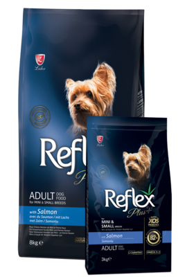 Reflex | Reflex Plus Cão Adulto com Salmão Raças Mini & Pequenas 8kg