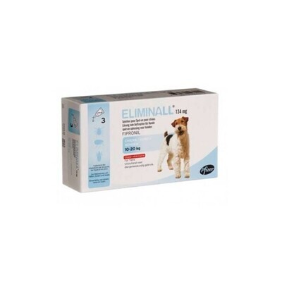 Eliminall | 10-20Kg - 3 Pipeta Eliminall 10-20Kg – 3 Pipetas antiparasitárias para cães