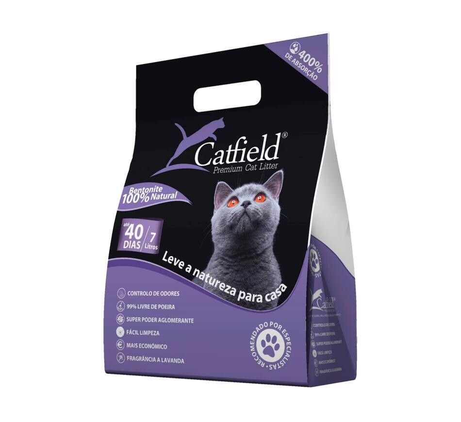 Areia aglomerante Catfield Lavanda 7L.