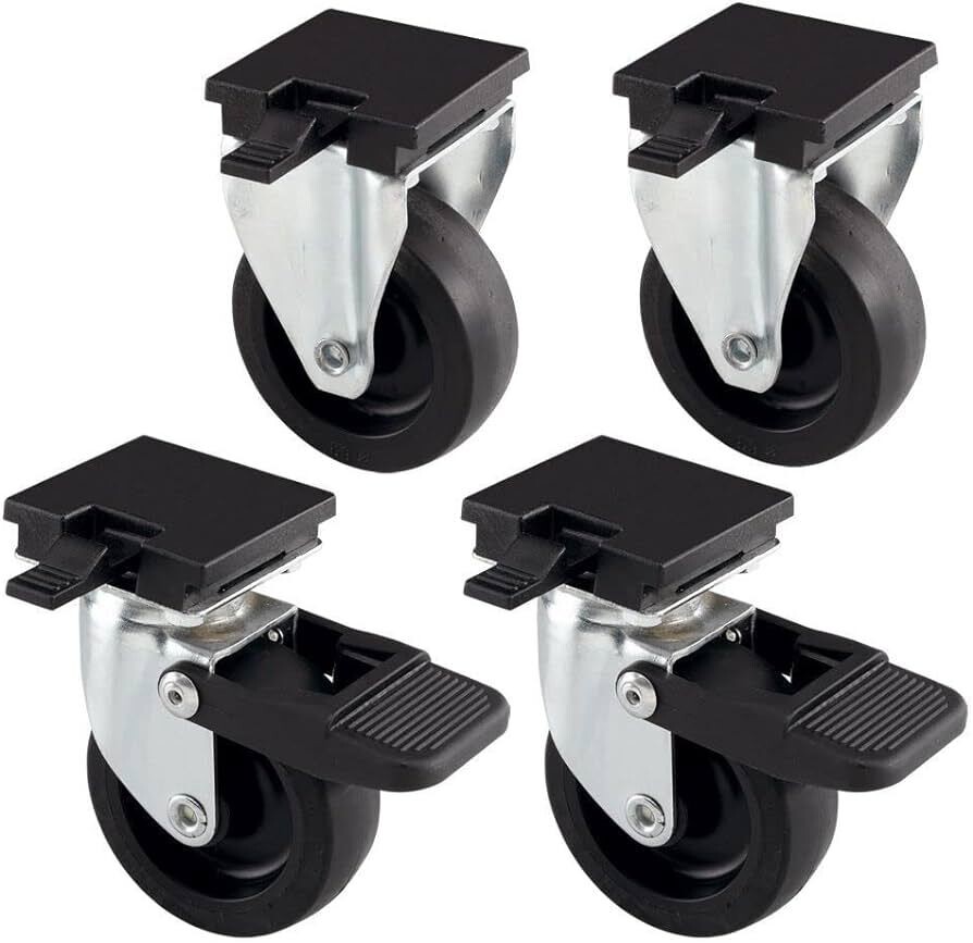 Ferplast | Kit 4 Rodas L388B Para Transporte Atlas 50&60