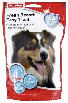Beaphar | Fresh Breath Easy Treats 150g Beaphar Fresh Breath Easy Treats - Guloseimas para cães com ação de limpeza natural.