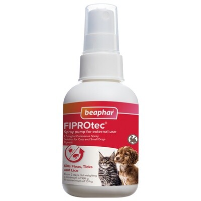 Beaphar | FIPROtec Spray Cão/Gato 100 ml Beaphar | FIPROtec Spray Cão/Gato 100 ml