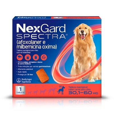 Nexgard Spectra | 30-60kg 1 Comprimido Mastigável Nexgard Spectra | 30-60kg 1 Comprimido Mastigável