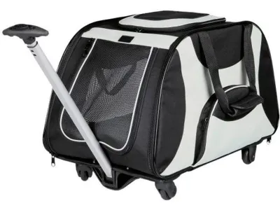 Trixie | Saco de Transporte Trolley com Rodas 34x43x67cm Trixie Saco de Transporte Trolley com Rodas 34x43x67cm: Transporte seu gato ou cachorro de porte médio com facilidade e segurança. Ideal para viagens e passeios!