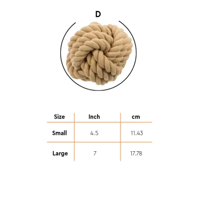 Bola com Corda Be Nordic Trixie: Brinquedo divertido e durável para cães, feito de corda e com nó para limpeza dos dentes.