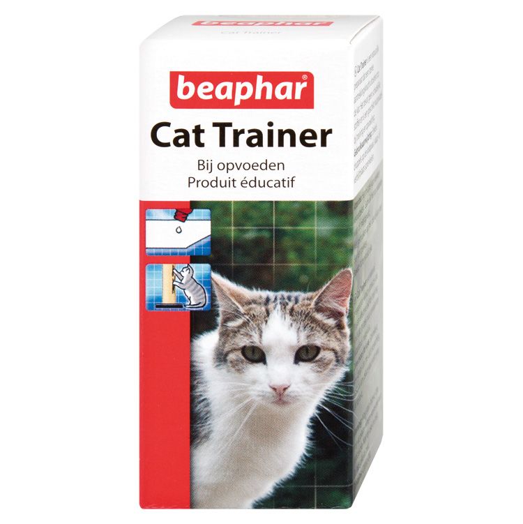 Beaphar Cat Trainer Atrai gatos para arranhadores e impede arranhões em móveis. Contém Catnip. 10ml. 