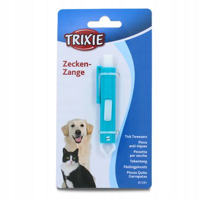 Trixie | Pinça em Plástico para Carraças Trixie Pinça de Plástico para Carrapatos, Ferramenta essencial para remover carrapatos de cães e gatos com segurança e facilidade.