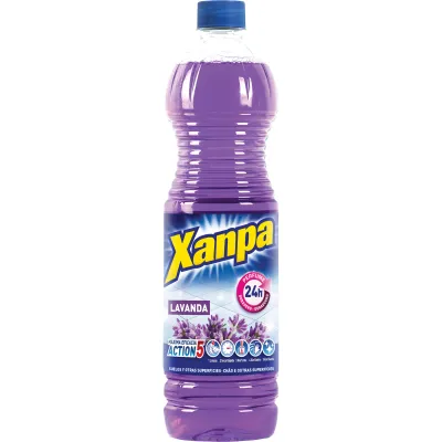 SmartClean | Lava Tudo Lavanda 1.5Lt Lava Tudo Concentrado Multi-Superfícies Floral Intenso 1lt Xanpa, para limpeza eficiente e perfumada de diversas superfícies.