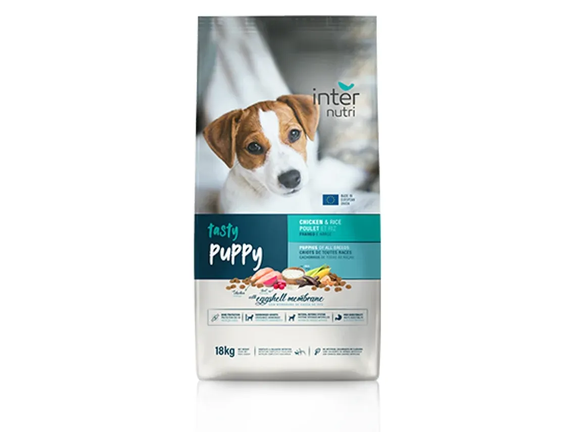 Internutri | Tasty Dog Puppy 18kg Internutri Tasty Dog Puppy 18kg, alimento completo para filhotes de cães.