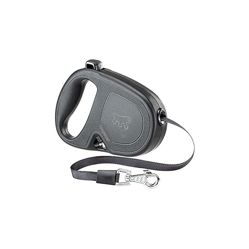 Ferplast | Trela Flippy One Tape S Preto Trela Flippy One Tape S da Ferplast.