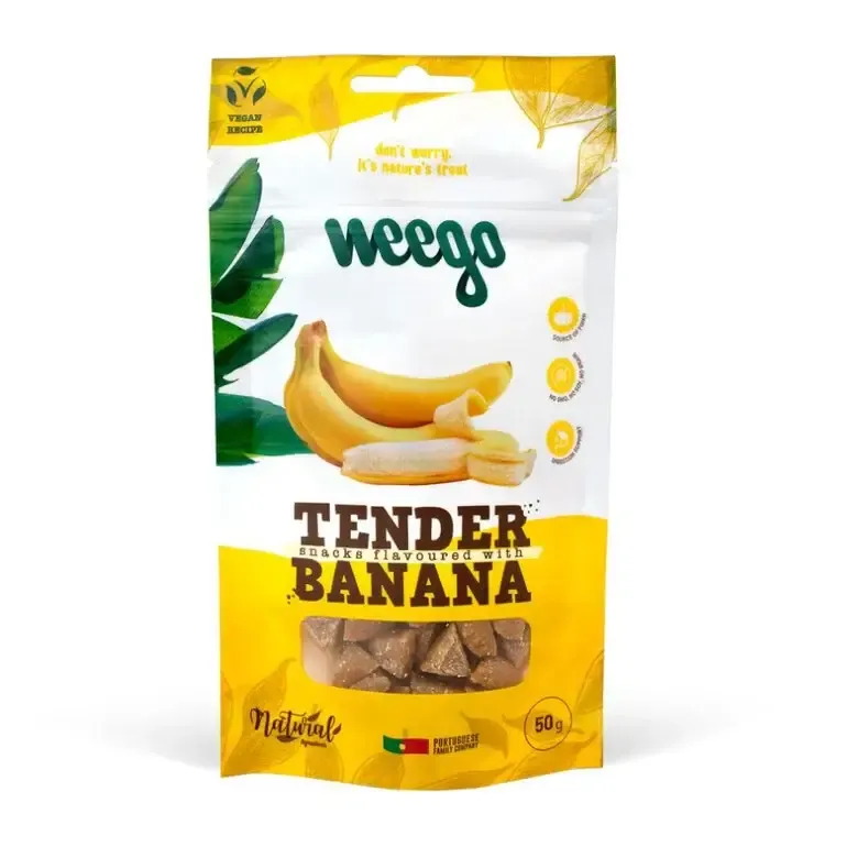 Weego Dog Tender Snack Banana – Petisco Saudável 50g – Hiro Petshop ...
