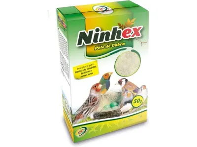 Ninhex Ninho Macio de Pelo de Cabra - Material natural e confortável para aves.