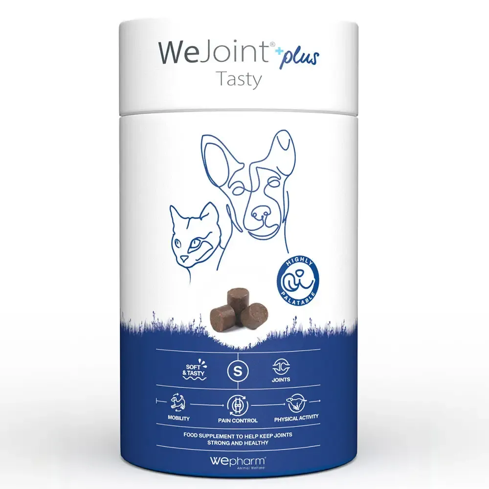 WeJoint Plus Tasty para cães de porte pequeno e gatos – Suporte articular saboroso