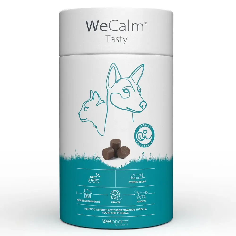 WeCalm Tasty 30 Chews – Alívio do stress para cães e gatos
