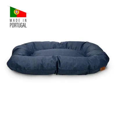 Homipet | Cama Zurich Azul 80x60 Cama Zurich Homipet para pets em tecido impermeável azul