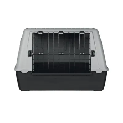 Trixie | Transportadora Journey Auto Médio / Grande Trixie Transportadora Journey Auto Médio a Grande - Caixa de transporte cinzenta para cães.